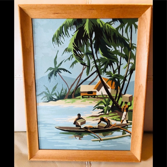 ❌SOLD❌VTG Paint By Number Painting Hawaii